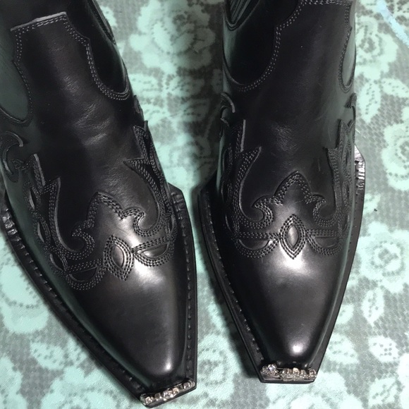 Calvin Klein 205W39NYC Calveta Leather Boots Sz 35 - Picture 3 of 7